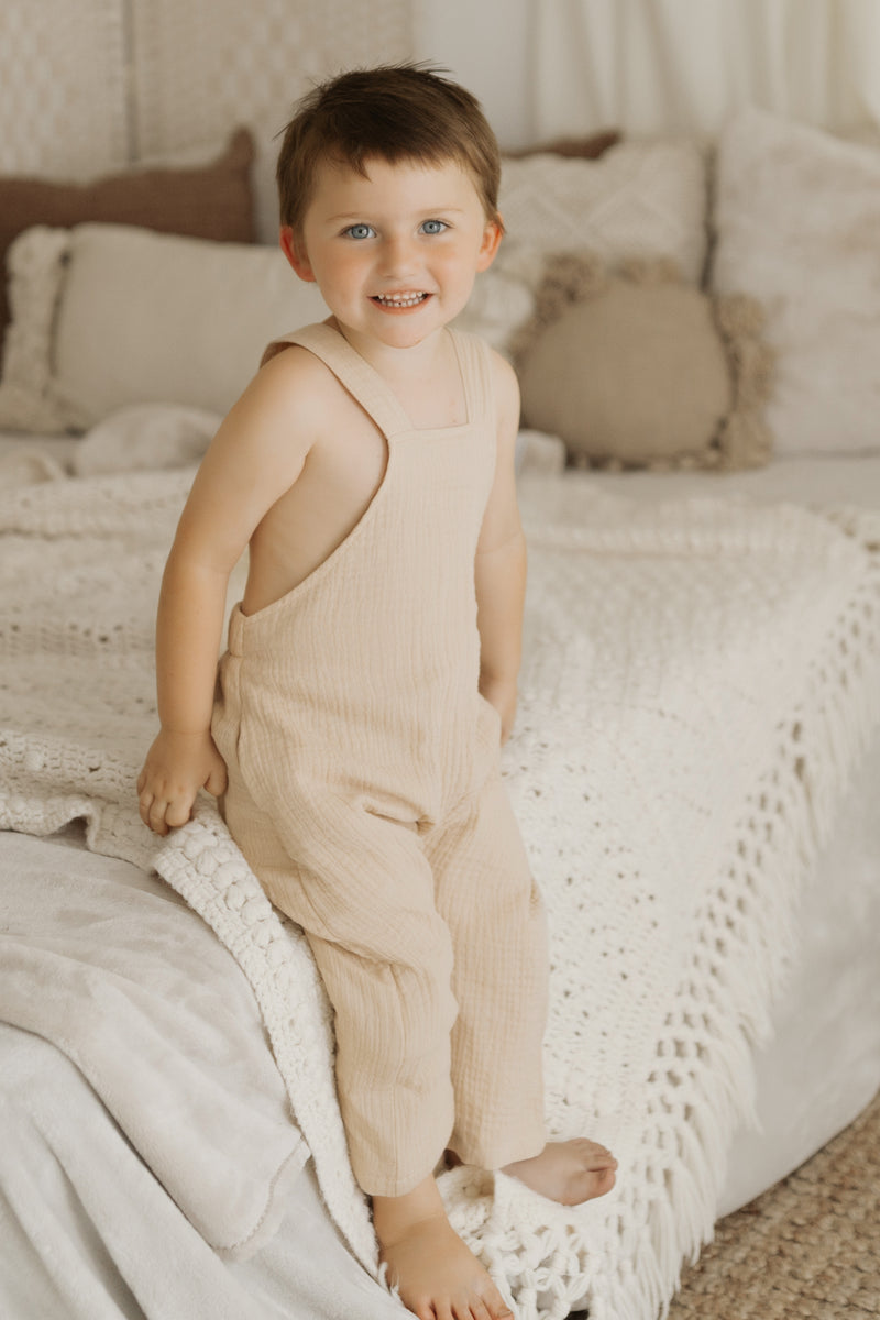 Grady Romper (latte muslin)