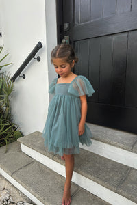 INDIE BLUE Dresses Fawn Dress (soft teal tulle)