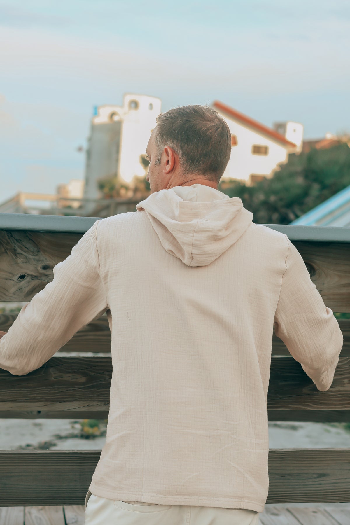 Men's Knox Hoodie (latte muslin)