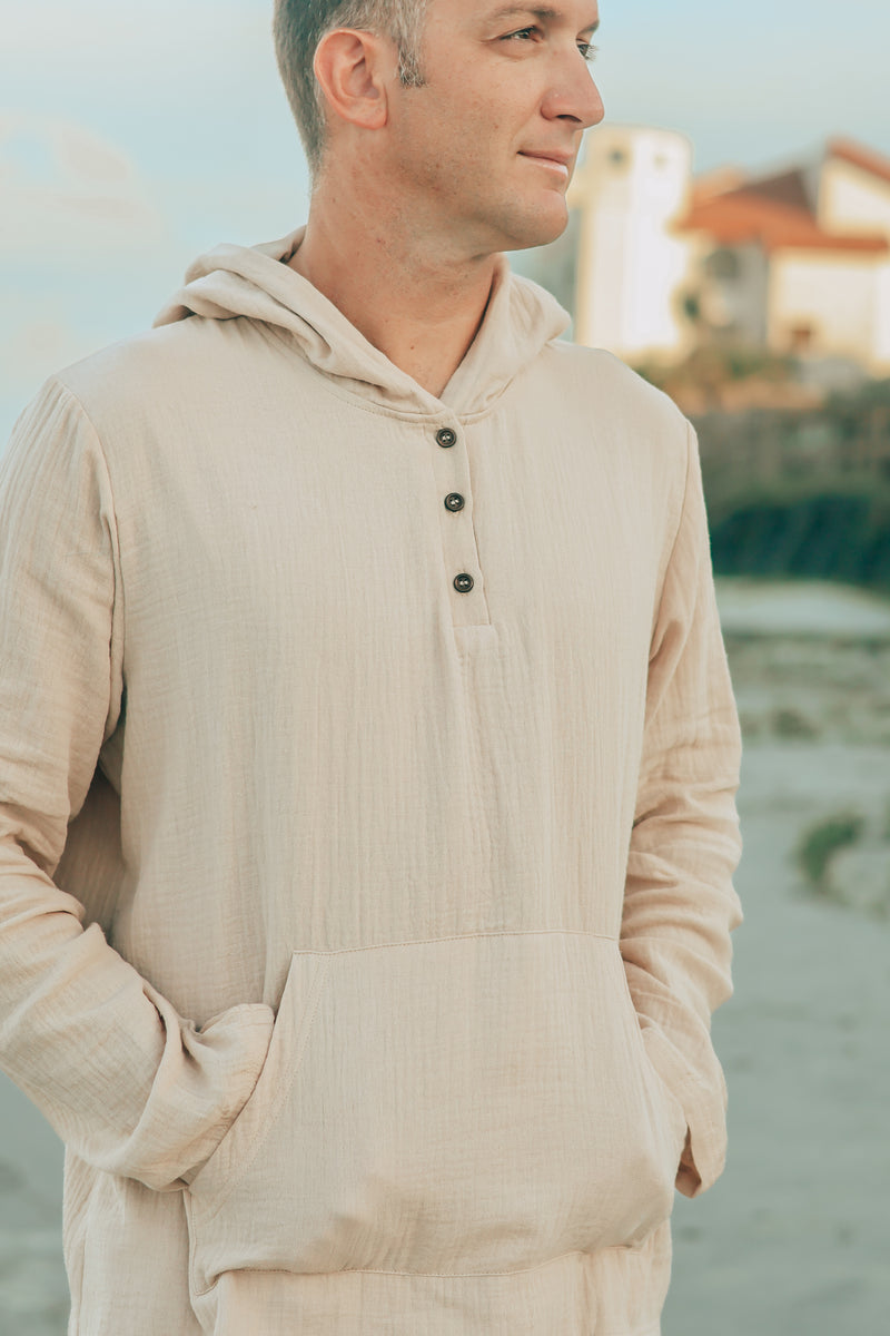 Men's Knox Hoodie (latte muslin)