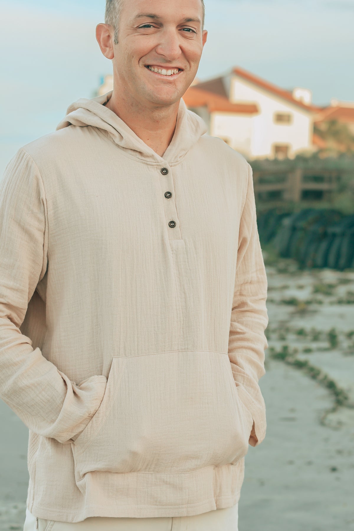 Men's Knox Hoodie (latte muslin)