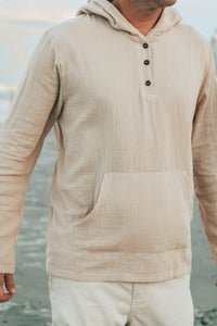 Men's Knox Hoodie (latte muslin)