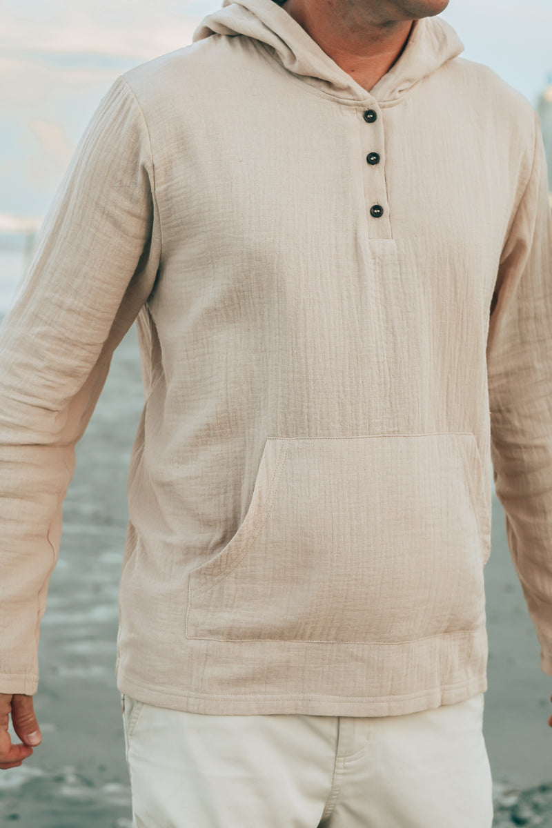 Men's Knox Hoodie (latte muslin)
