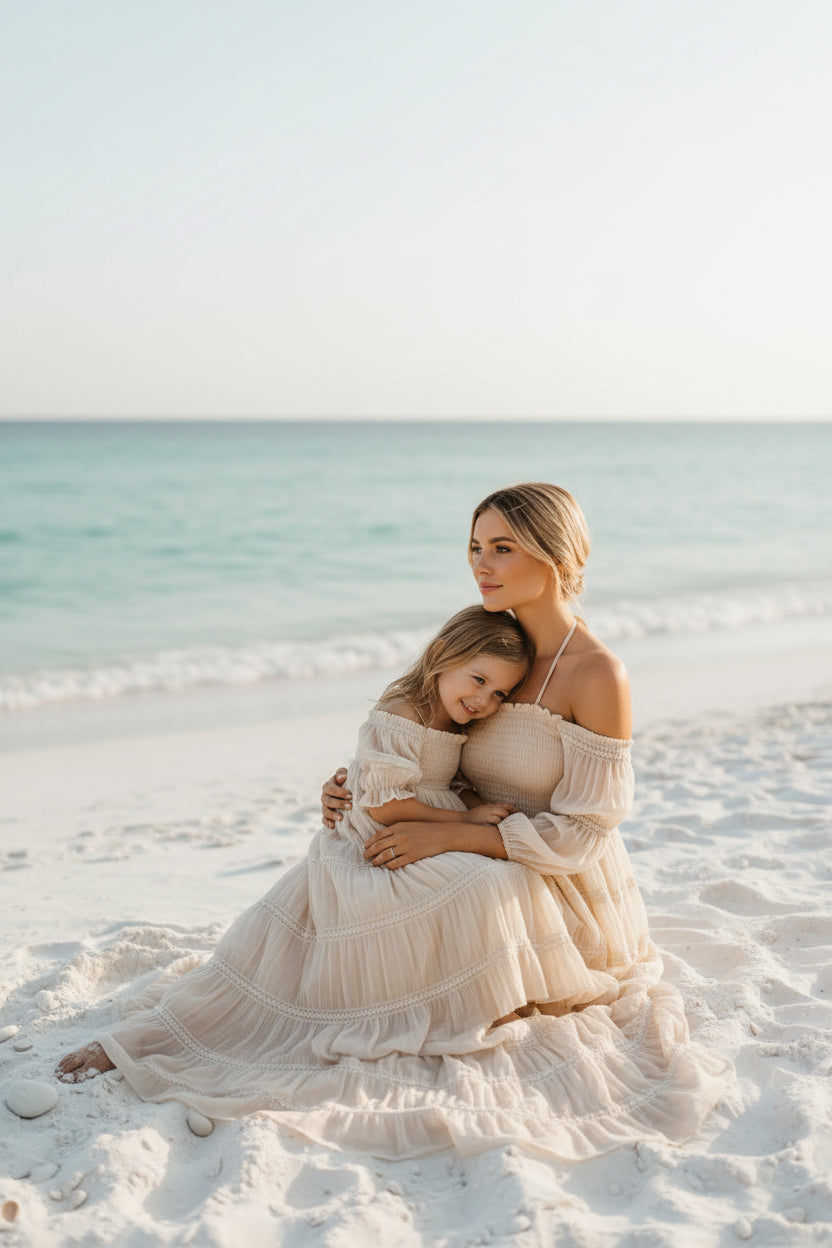 INDIE BLUE Women Women's Pippa Maxi (natural chiffon)