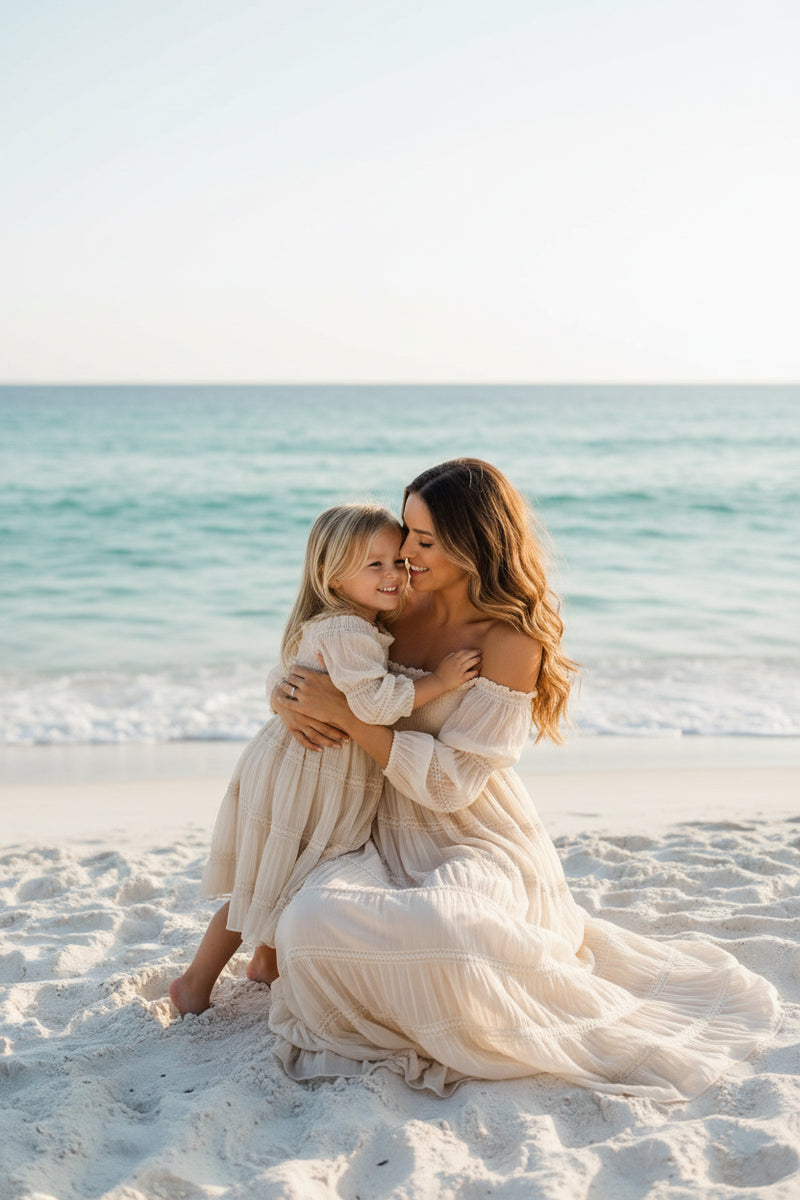 INDIE BLUE Women Women's Pippa Maxi (natural chiffon)