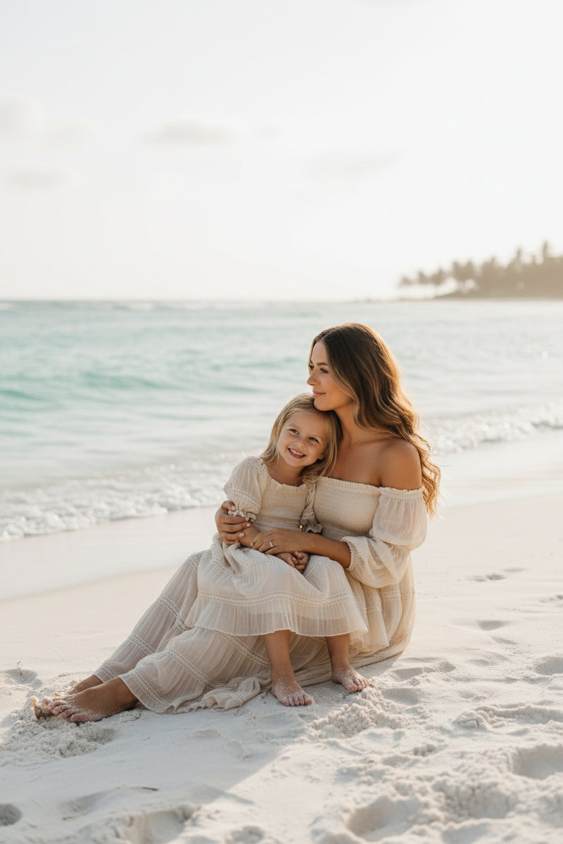 INDIE BLUE Women Women's Pippa Maxi (natural chiffon)