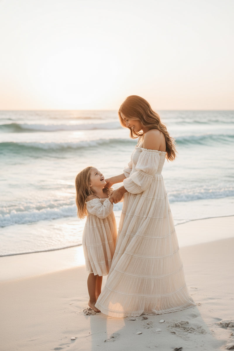 INDIE BLUE Women Women's Pippa Maxi (natural chiffon)