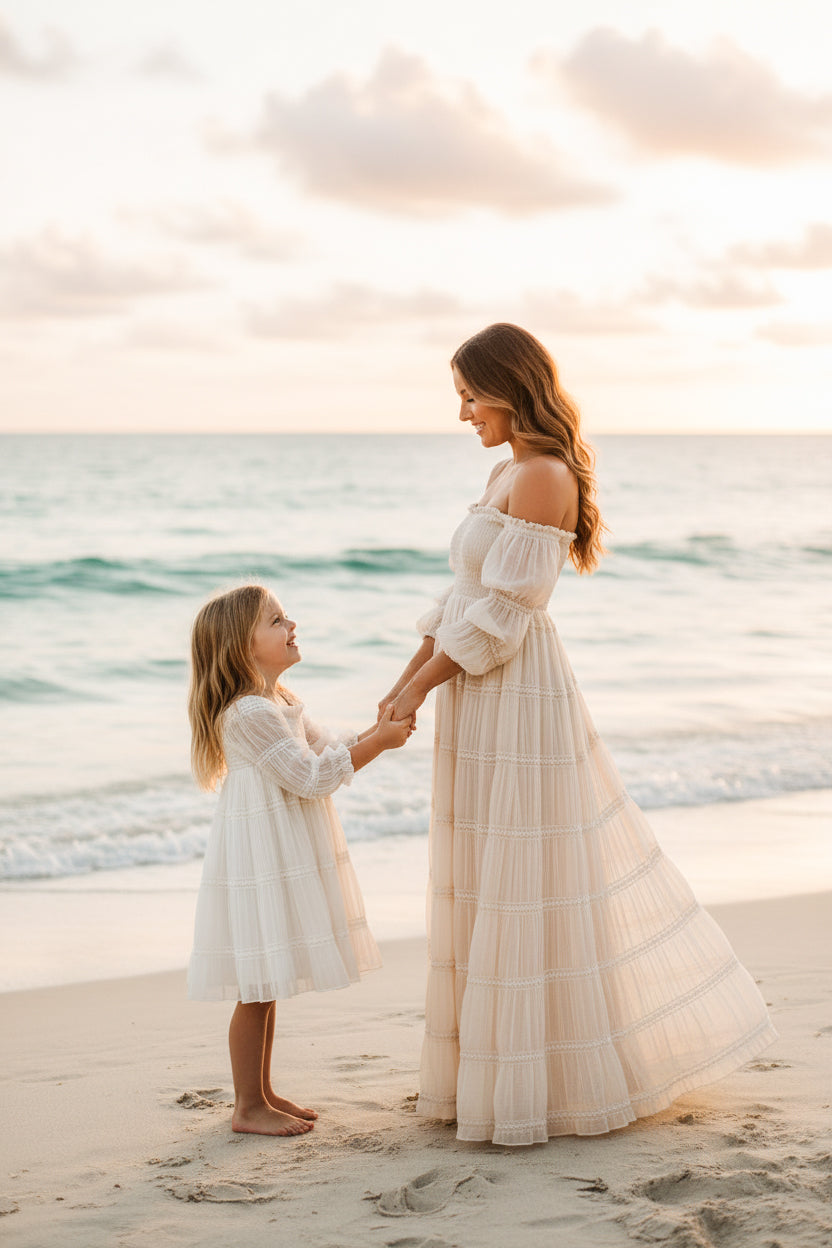 INDIE BLUE Women Women's Pippa Maxi (natural chiffon)