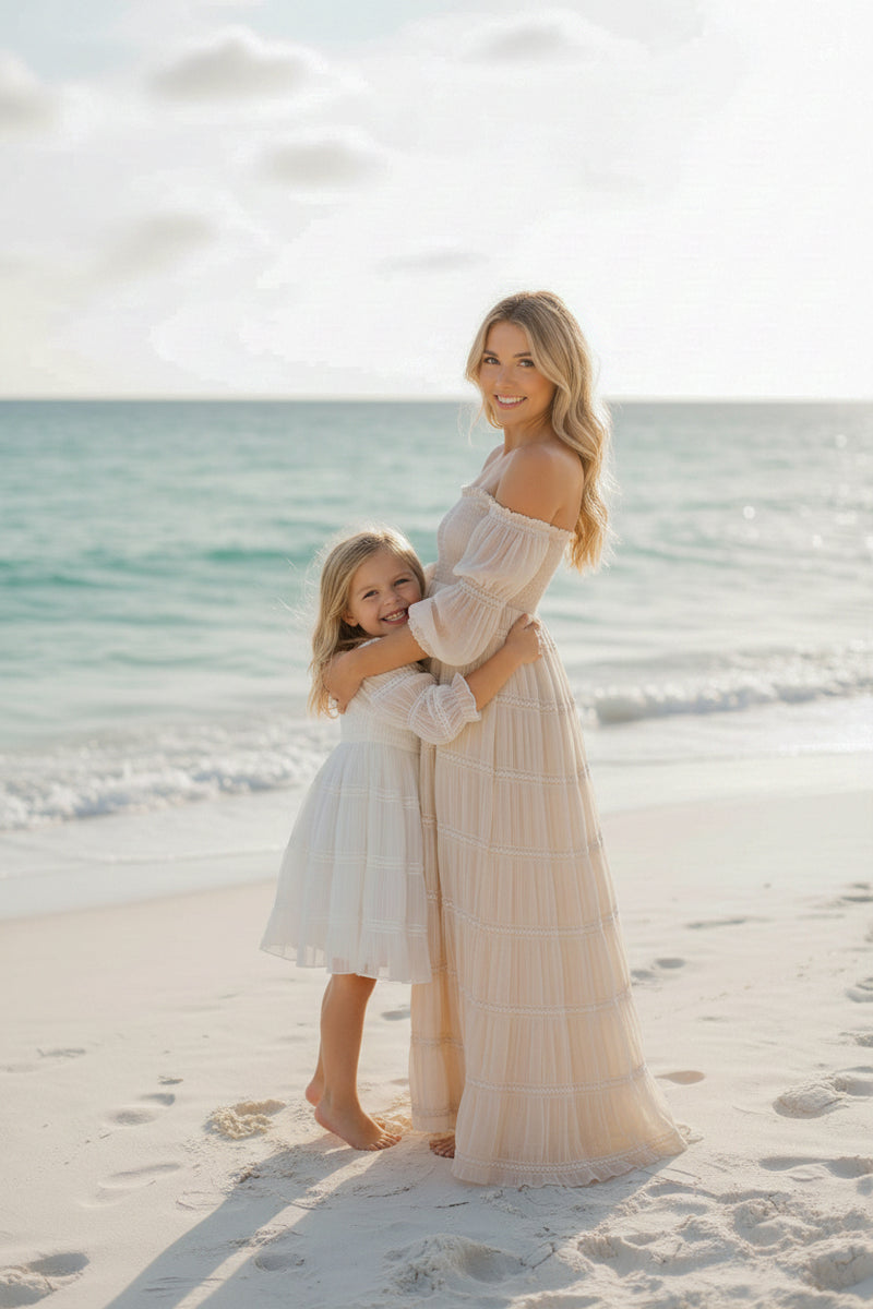 INDIE BLUE Women Women's Pippa Maxi (natural chiffon)