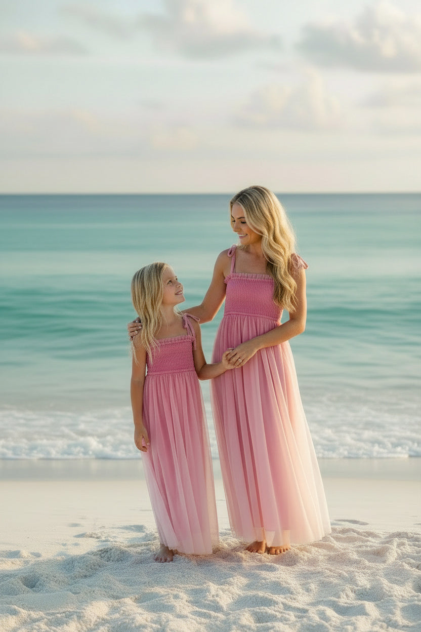 INDIE BLUE Women Women's Isa Maxi (pink ombré tulle)