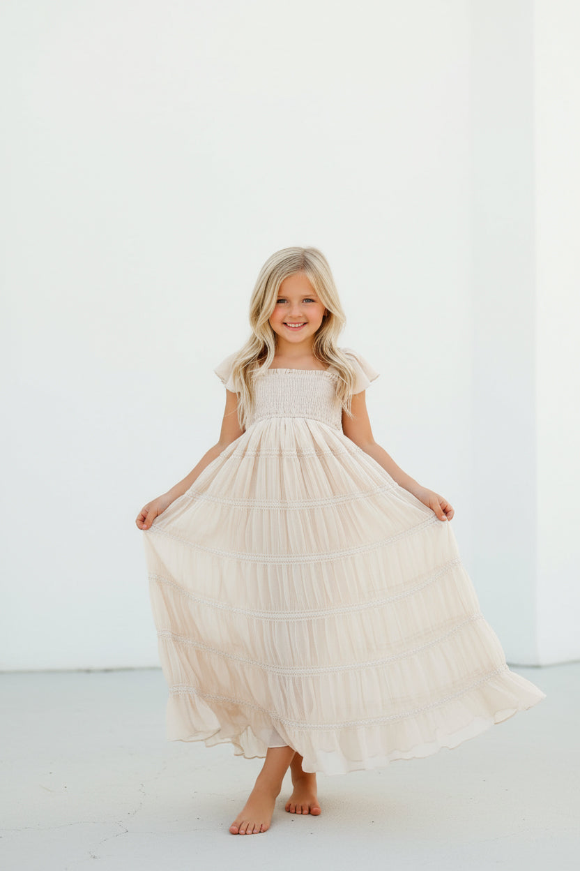 INDIE BLUE Dresses Marabella Dress (natural chiffon)