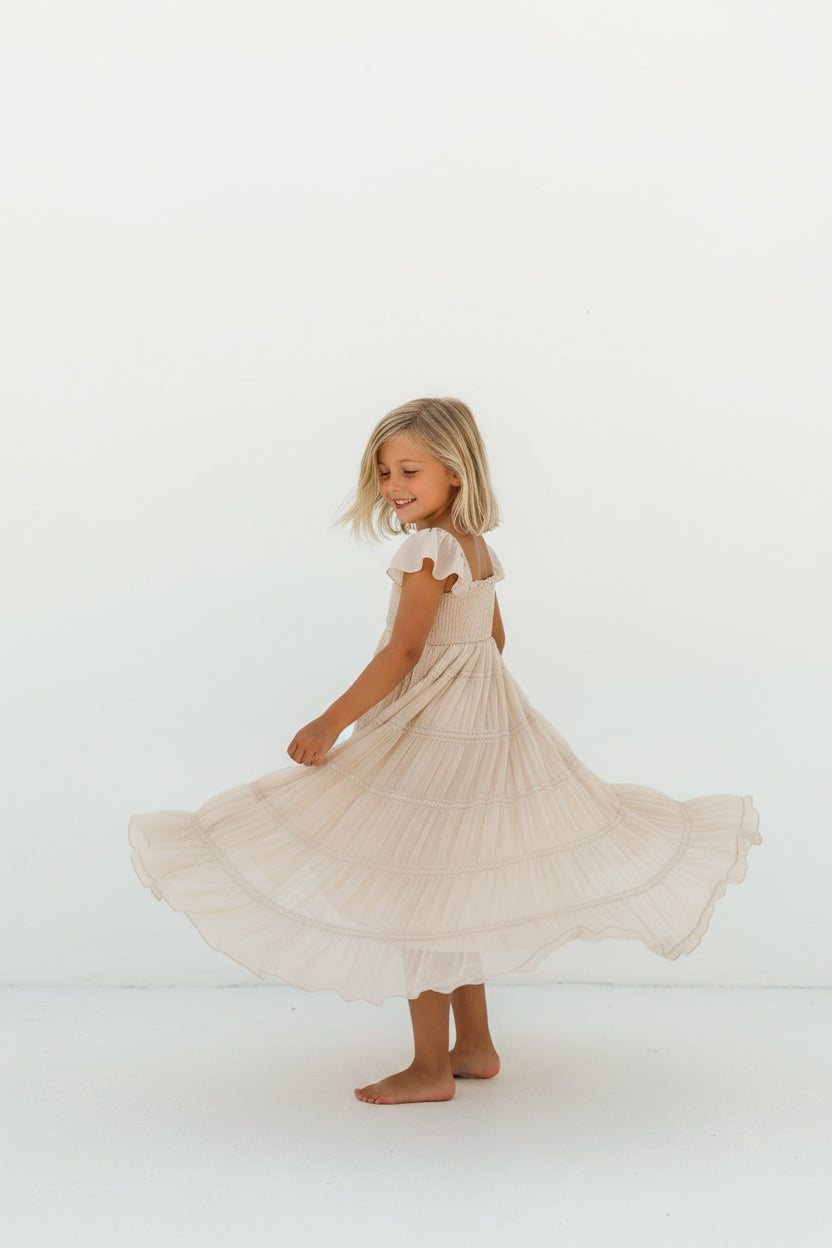 INDIE BLUE Dresses Marabella Dress (natural chiffon)