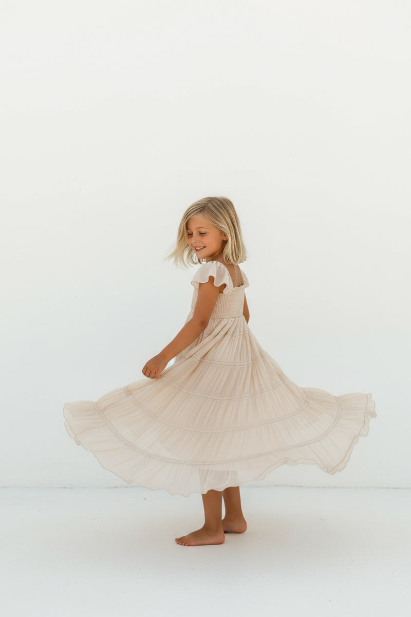 INDIE BLUE Dresses Marabella Dress (natural chiffon)