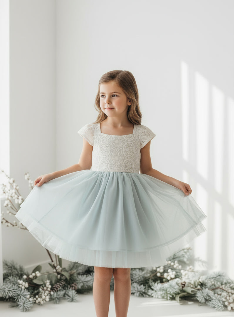 INDIE BLUE Dresses Aria Dress (airy blue tulle)