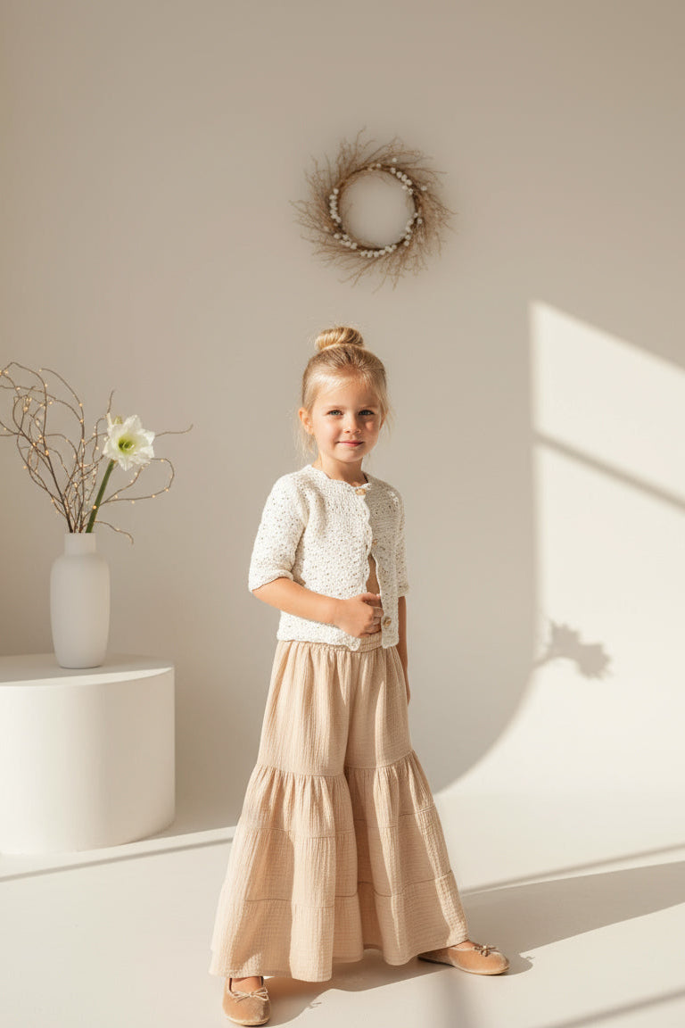 INDIE BLUE Separates Bella Maxi Pants (latte muslin)