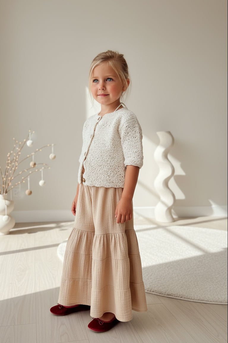 INDIE BLUE Separates Bella Maxi Pants (latte muslin)