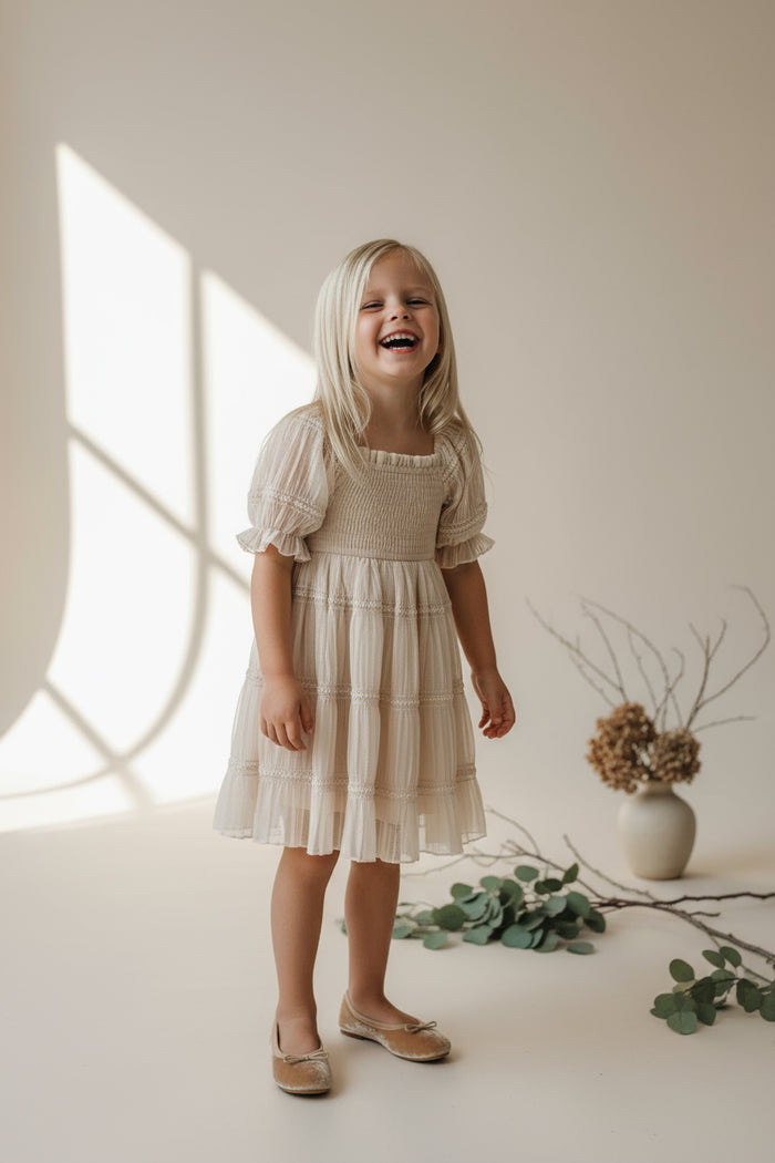 INDIE BLUE Dresses Karina Dress (natural chiffon)