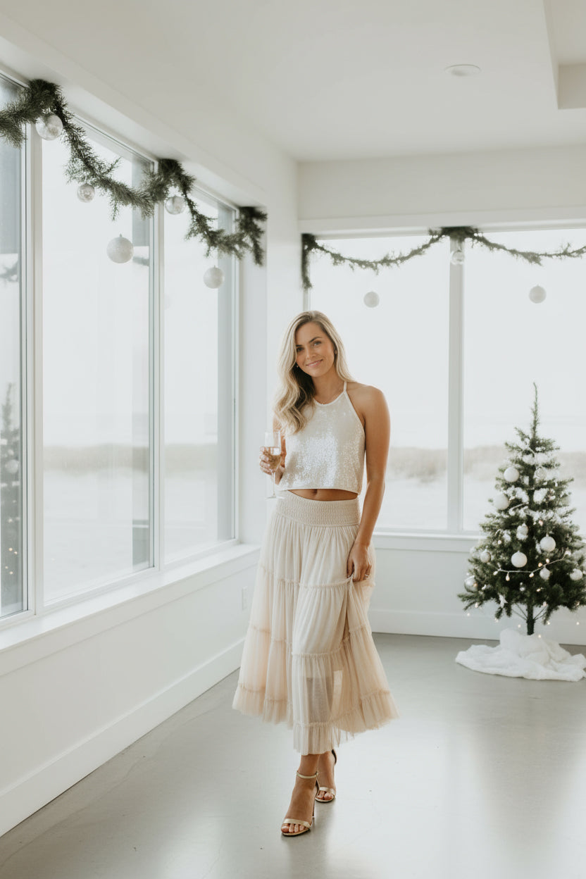 INDIE BLUE Women Women's Jolie Skirt (natural tulle)