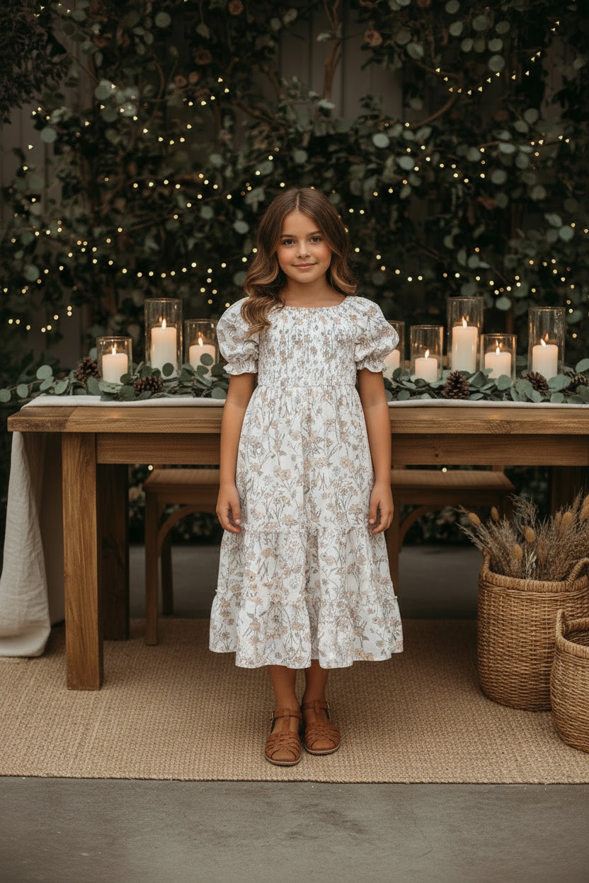 INDIE BLUE Dresses Elle Midi (art floral)