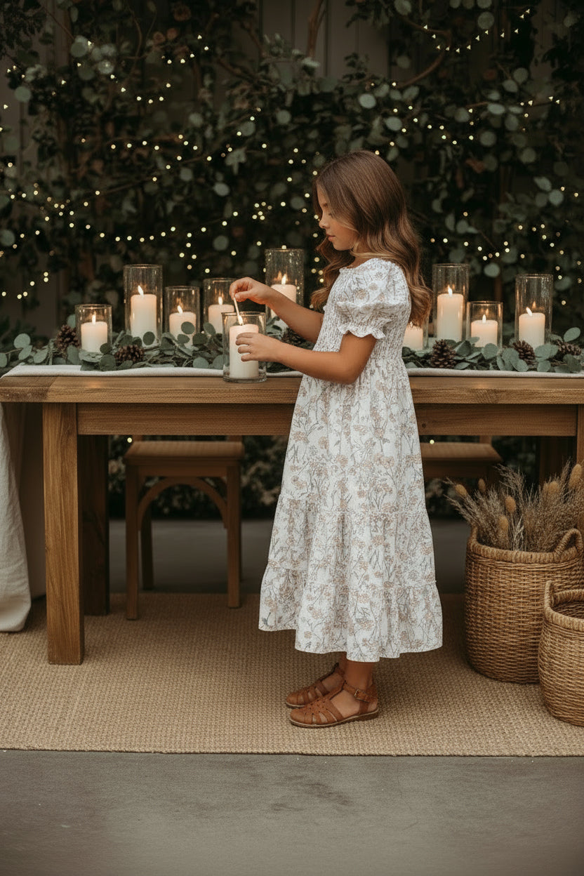 INDIE BLUE Dresses Elle Midi (art floral)