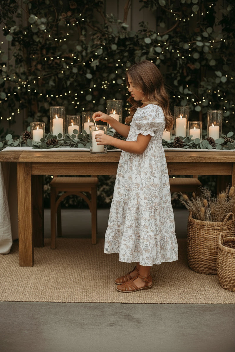 INDIE BLUE Dresses Elle Midi (art floral)