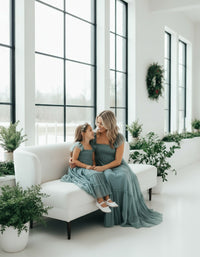 Women's Marabella Dress (soft teal tulle)