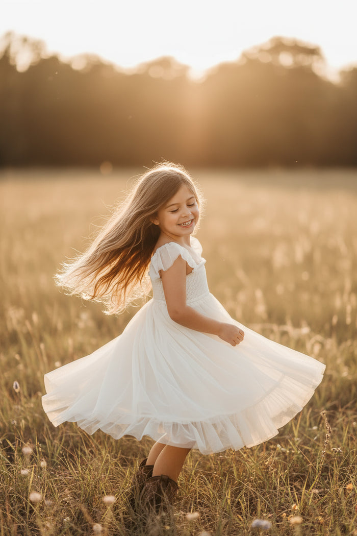 Juliet Dress (antique ivory tulle)