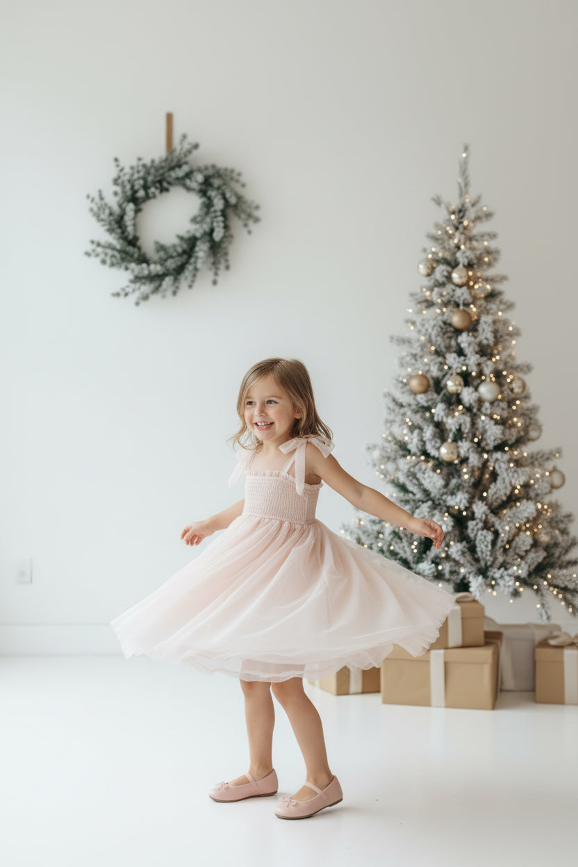 INDIE BLUE Dresses Isa Dress (blush tulle)