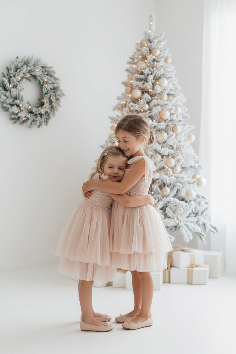 INDIE BLUE Dresses Isa Dress (blush tulle)