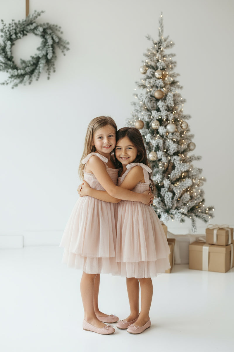 INDIE BLUE Dresses Isa Dress (blush tulle)