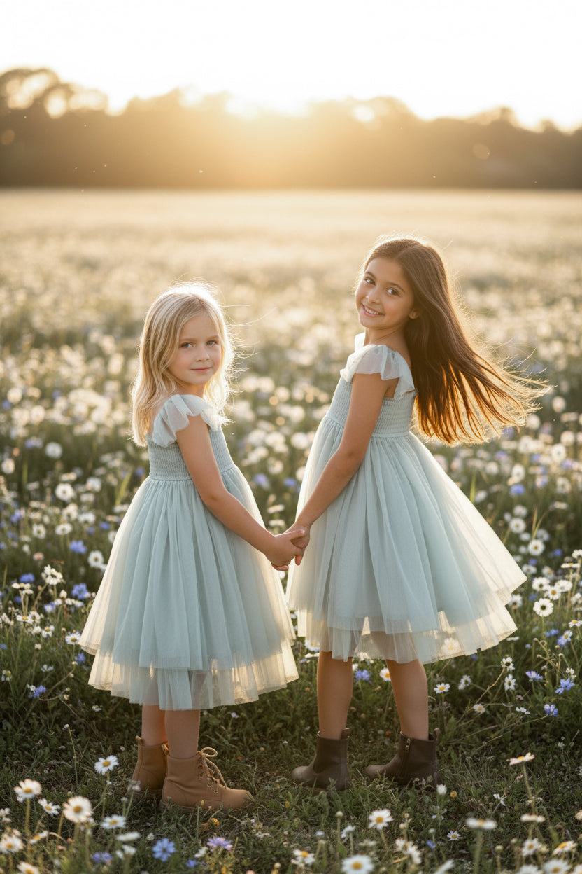 Juliet Dress (mint tulle) – INDIE BLUE