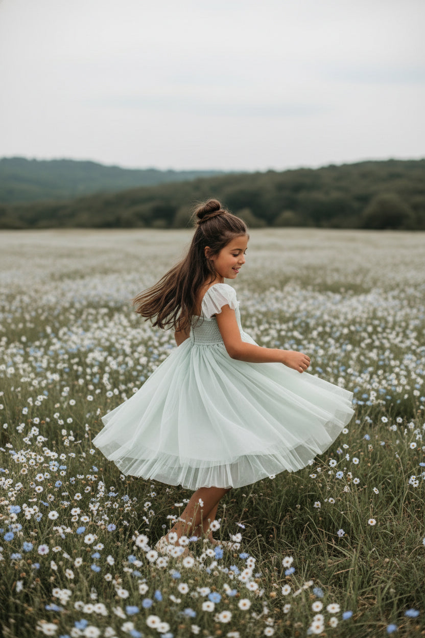 Juliet Dress (mint tulle) – INDIE BLUE