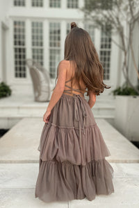 INDIE BLUE Dresses Wendy Dress (mocha tulle)