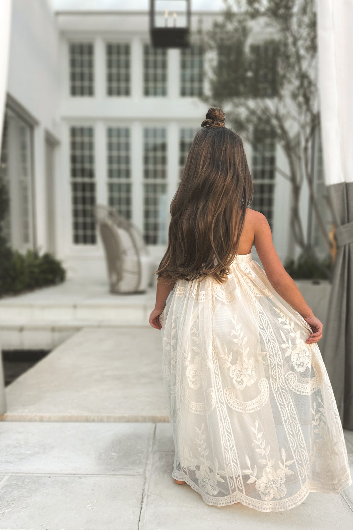 INDIE BLUE Dresses Madeline Lace Dress (ivory)