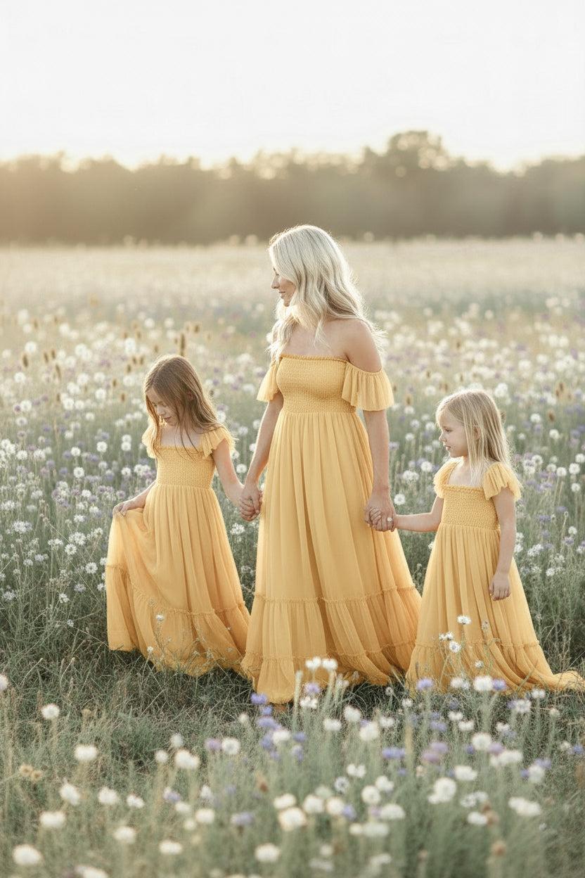 INDIE BLUE Women Women's Marabella Dress (saffron tulle)