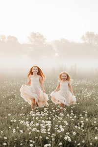 INDIE BLUE Dresses Wendy Dress (natural swiss dot)