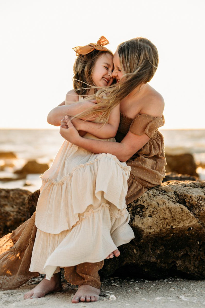 Wendy Dress (sand muslin) – INDIE BLUE