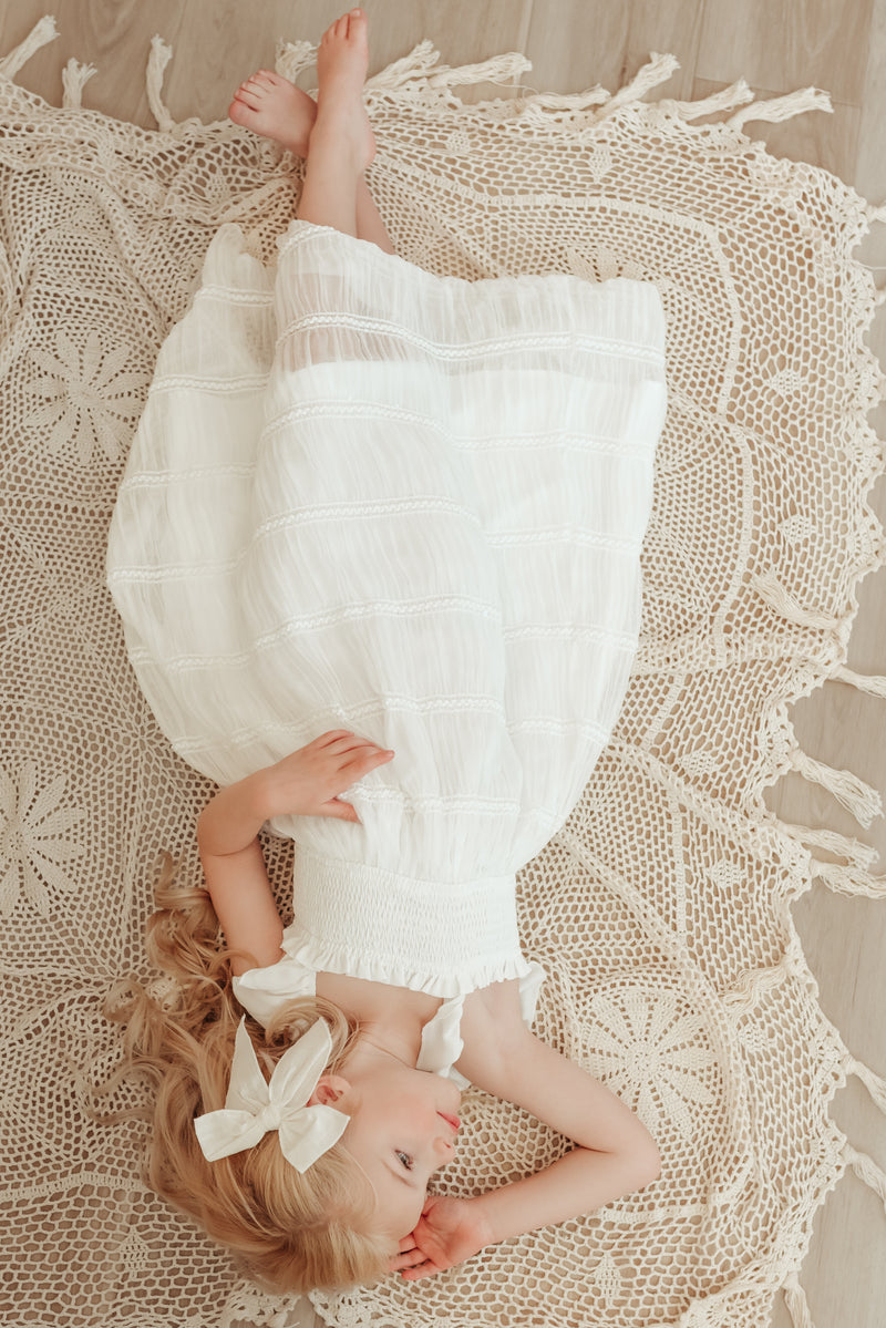 Marabella Dress (white chiffon)