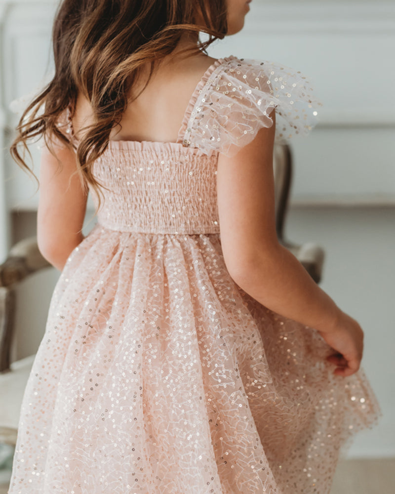 Juliet Tulle Dress (sequin pink)