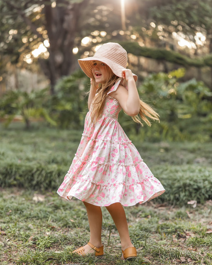 Pia Dress (floral pink)