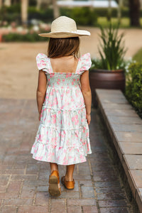 INDIE BLUE Dresses Pia Dress (floral blue) FINAL SALE