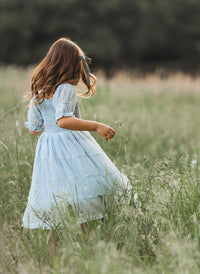 INDIE BLUE Dresses Karina Dress (blue chiffon)