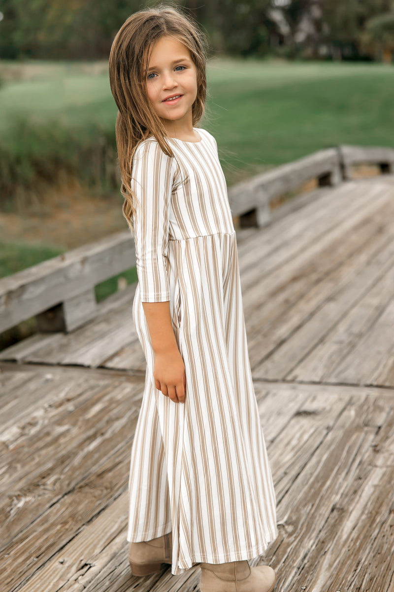 Rita Romper (ash stripe)