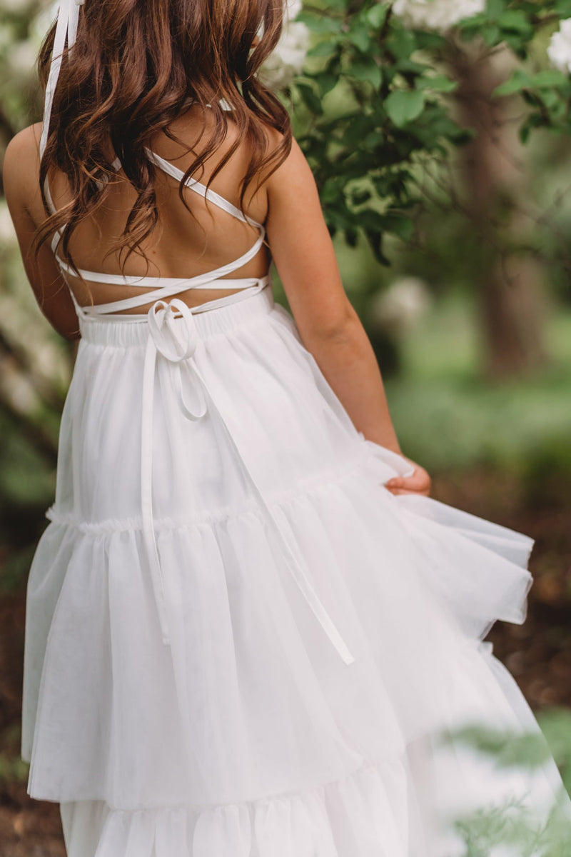 Wendy Embroidered Dress (white tulle) 9Y Wendy Embroidered Dress (white tulle) 9Y