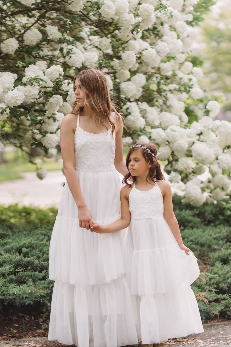 white tulle bridesmaid dresses Sweet A-Line Off-The-Shoulder Little White Tulle Wedding Dresses, Diamond White / 8