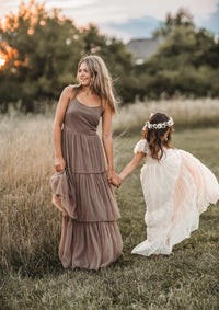 Women's Wendy Dress (mocha tulle)