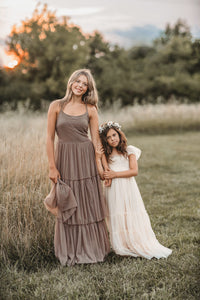 Women's Wendy Dress (mocha tulle)