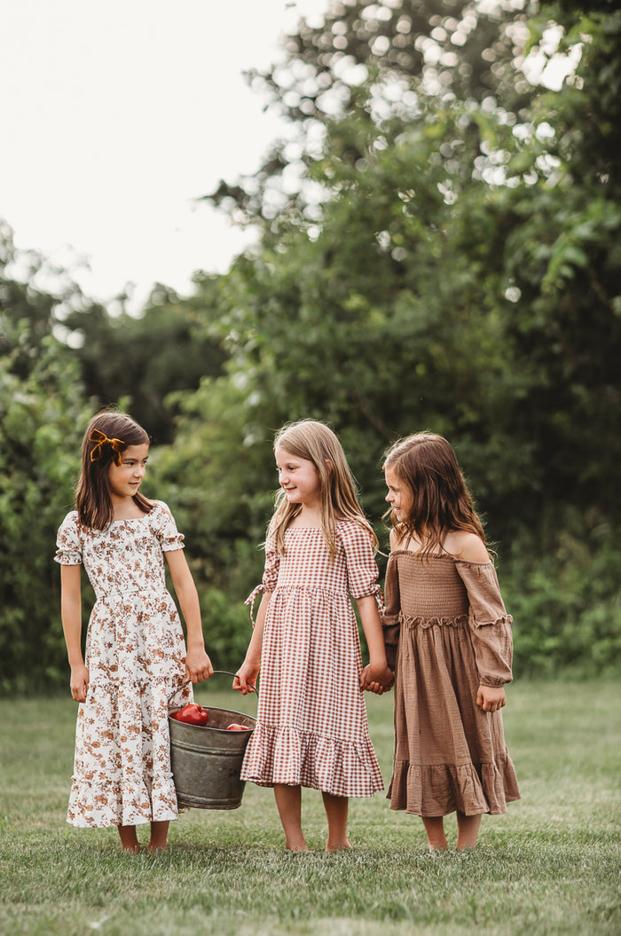 INDIE BLUE Dresses Pippa Dress (mocha muslin)