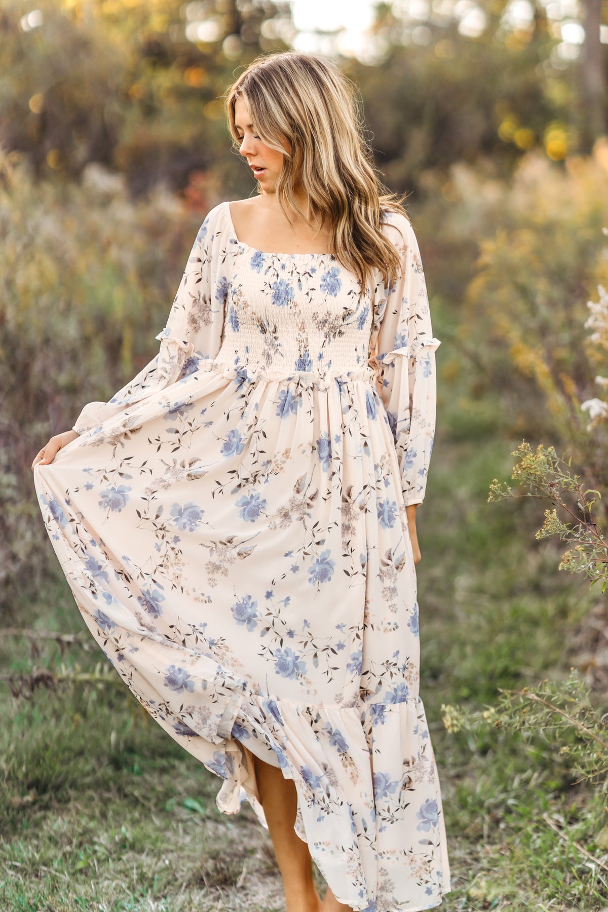 Women's Pippa Maxi (floral blue)