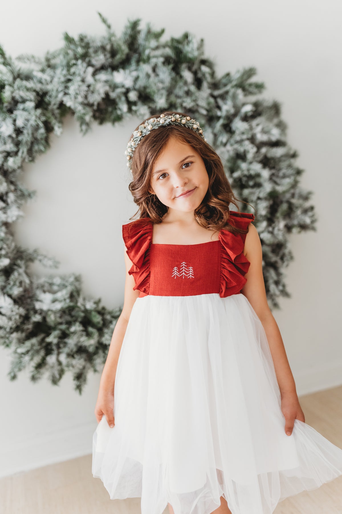 Clara Christmas Dress (red)